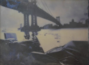 Car accident under the Brooklyn Bridge, 2015